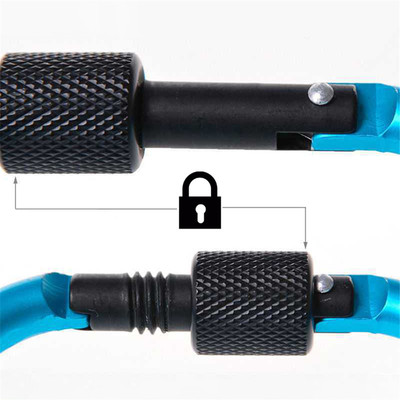 5PCS Carabiner Clip Set Aluminium Alloy Tourist Hooks Fishin