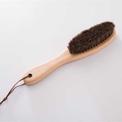 Long Handle Beechwood Brush Pig Bristle Shoe Brush Household