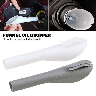Petrol Fuel Filler Filling Funnel Tube 8U5A-17B068-EB White