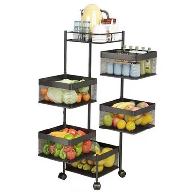 Kitchen vegetable shelving storage rack厨房蔬菜置物架客厅.