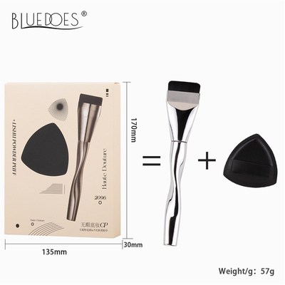 Foundation Brush with Makeup Sponge, Black Makeup brush