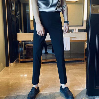 Black Western Trousers Spring an Autumn Business Trousers re