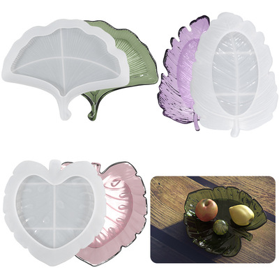 DIY Leaf Saucer Crystal Epoxy Resin Mold Leaf Storage Tray S