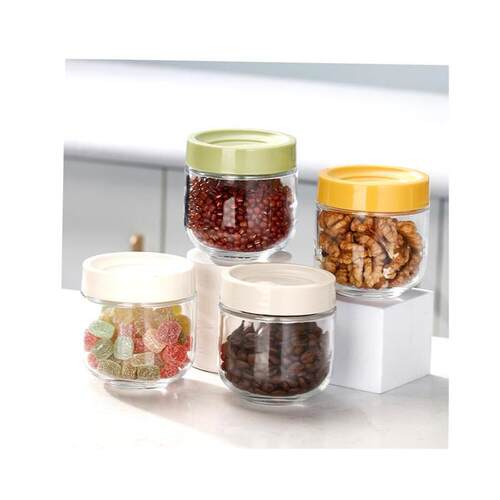 Glass Airtight Kitchen Storage Jar Sealed Food Container