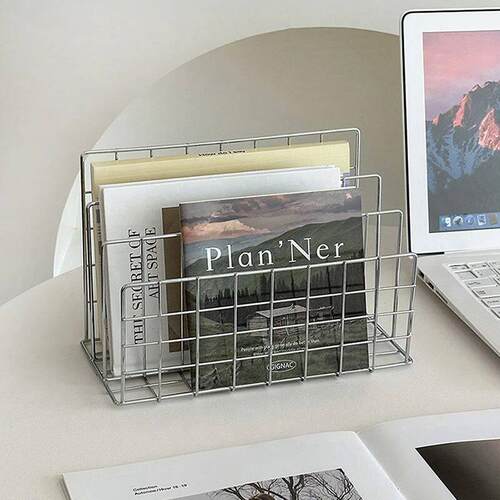 Ins Minimalist Iron Desktop Storage Rack Organizer Table Org