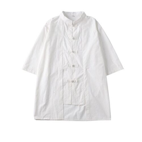 -Large size mens new disc button Tang suit mens retro shor