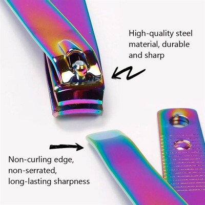 Titanium Nail Clippers, Stainless Steel, Nail Cutter, Scisso