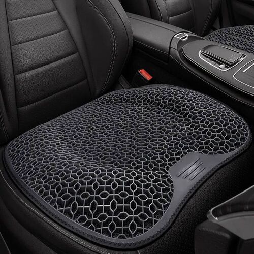 1pc Gel Seat Cushion - Honeycomb Design for Car/Office  Bre