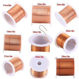 Copper 10m Enameled Magnetic Coil Magnet 0.5mm Wire