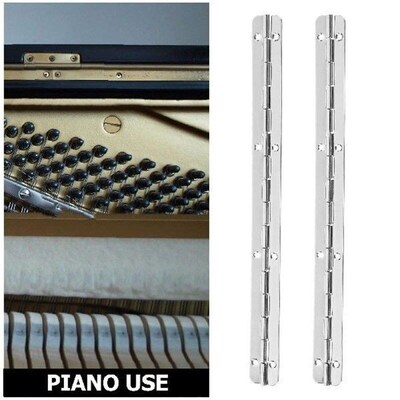 3pcs Wooden Box Heavy Duty Long Piano Nickel Color 200x17mm