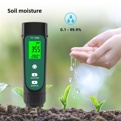 Yieryi YY-1000 Soil EC Temperature Meter Digital Plant Moist