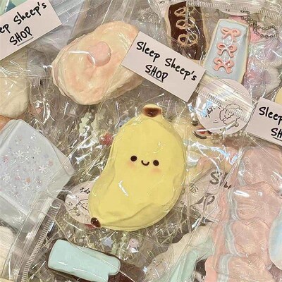2pcs Taba Squishy Toy Mushy Silicone Mochi Toy Fuzzy Hamster