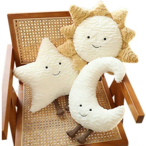 Hot Smile Moon Star Sun Cloud Plush Pillow Stuffed Soft Cart