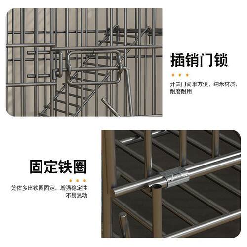 bird cage Domestic Cat Villa with toilet indoor large foldin
