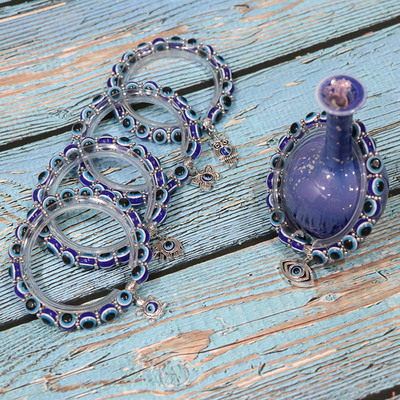 Lucky Turkish Blue Eye Bracelet for Women Men Elephant Butte