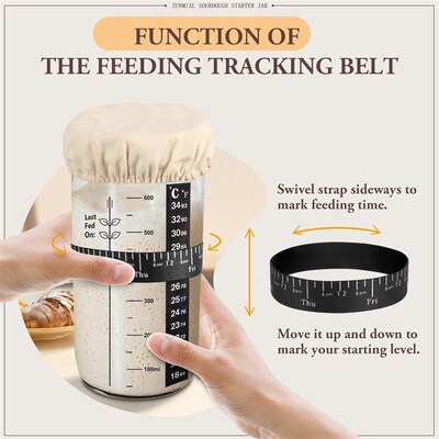 Sourdough Starter Jar Home Baking Supplies Kitchen