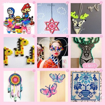 1000pcs Colorful 5mm Hama Beads Pearly Iron Beads for Kids H