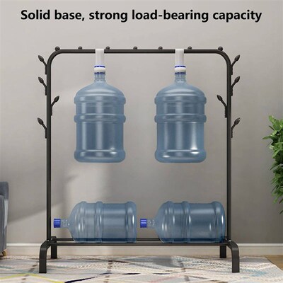 Floor standing clothes rack, single pole clothes drying rack