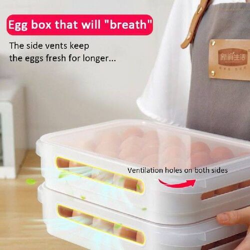 Food Preservation 24 Grids Egg Container Food Storage Box