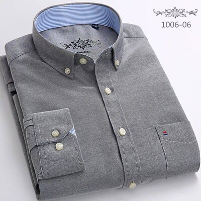 New in shirt long-sleeve for men slim fit formal shirts whit