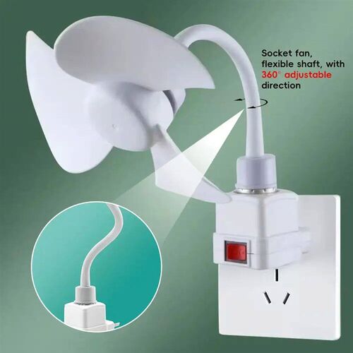 220V Small Cooling Fan 360Bendable Neck Home Ceiling Fan D