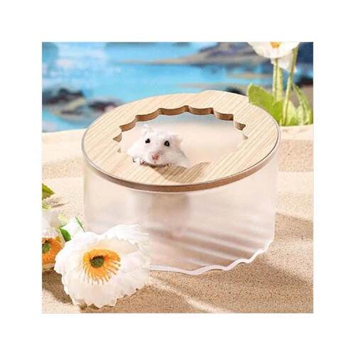 Small Pet Sand Bathtub Portable Transparent Hamster Bathtub