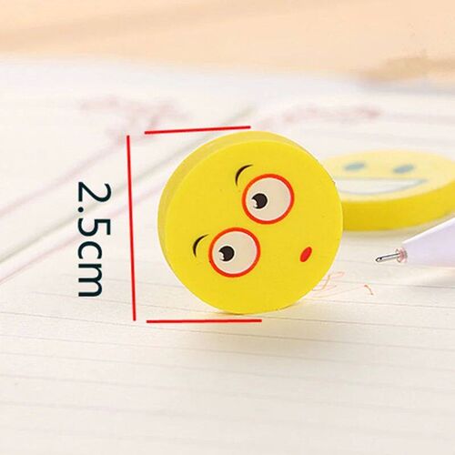 12ps Novelty Kawaii Cartoon Eraser Offie Shool Supplies Draw