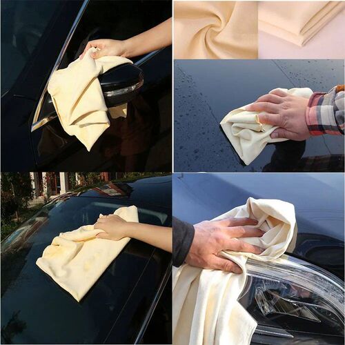 40x60CM Natural Deerskin Leather Clean Cloth Car Home Washin