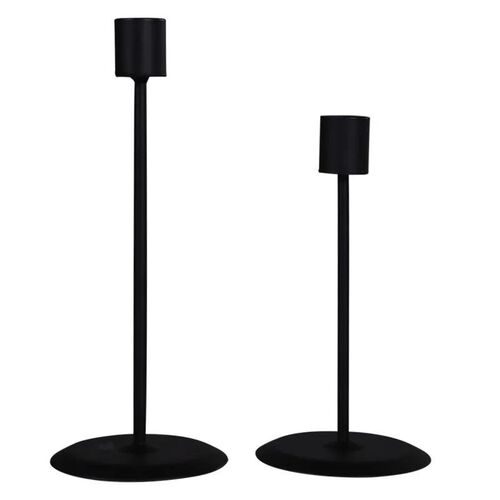 2Pcs Candle Holders Modern Metal Candlestick Wedding Candle