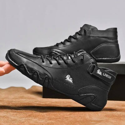 Men Boots Casual Motorcycle Winter Shoes 2023 Waterproof Hig