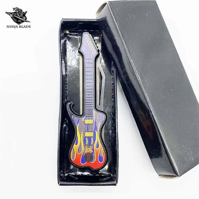 Guitar Player Jackknife Creative Folding Knife Utility EDC