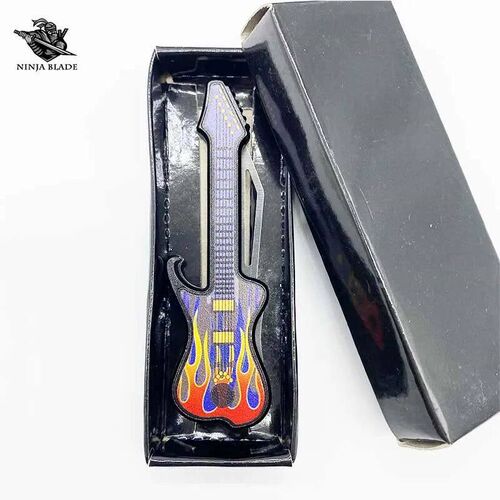 Guitar Player Jackknife Creative Folding Knife Utility EDC