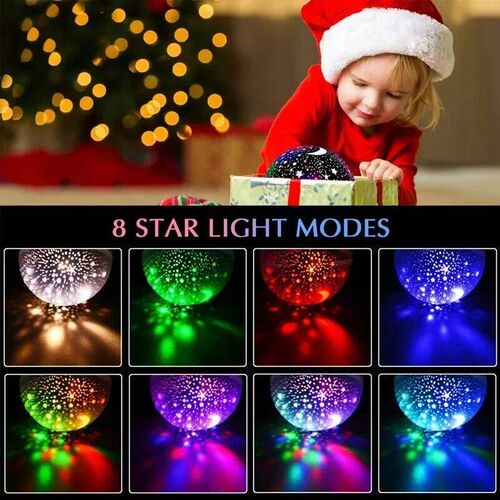 LED Starry Night Light Auto Rotating Pattern 500mAH Lithium