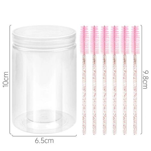 50Pcs/Bottle Disposable Eyelash Extension Mascara Wand Micro