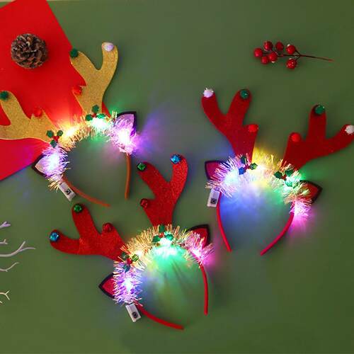 Christmas Hairband Luminous Crutch Headband Christmas Tree H