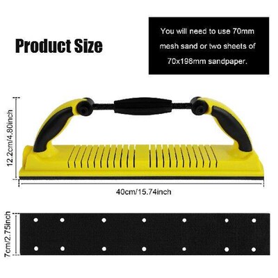 Handheld Sander Manual Sandpaper Tool Sanding B Dust