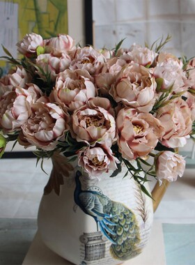 Shabby chic Bouquet European Pretty Bride Wedding Small Peon