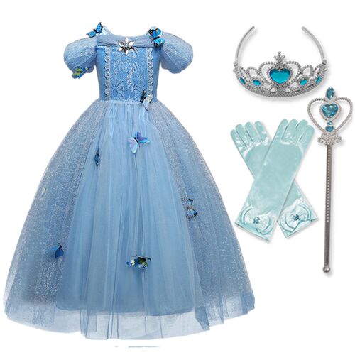 Girls Princess Costume For Kids Halloween Party Cosplay Dres
