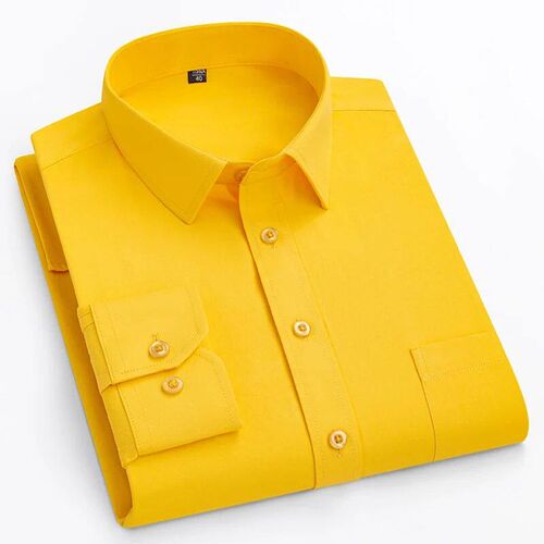 double collor Full shirts for men plus size slim fit formal