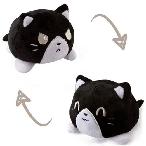 Double Sided Cat Gato Kids Flip Plushie Animals Peluches For