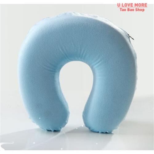 Soft U Shaped Slow Rebound Memory Foam Travel Neck Pillow fo
