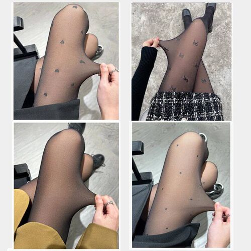 Warm Polka Dot Tights Women Pantyhose Skin Effect Thermal St