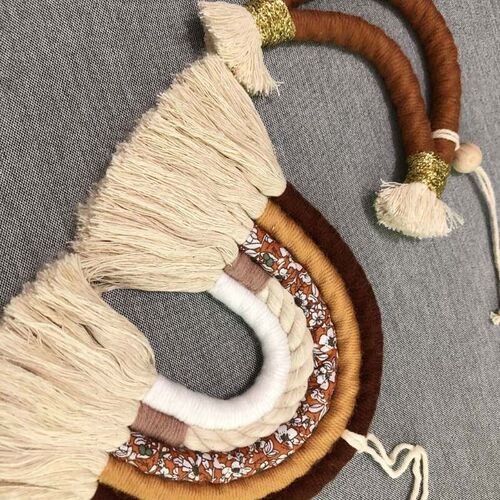 Rainbow Wall Hanging Decoration Handmade Woven Rainbow Decor