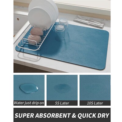 Coffee Mat Absorbent Dish Drying Mat for Kitchen Counter