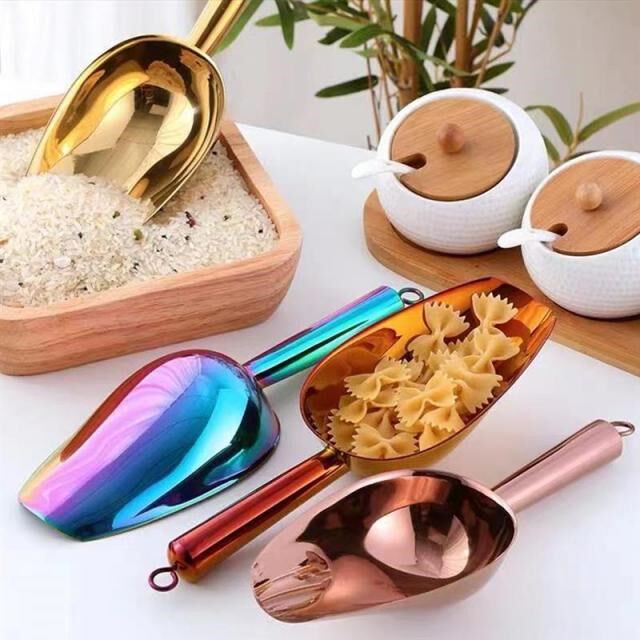 Home Buffet 9 Inch Stainless Steel Ice Scraper Candy Shovel图片