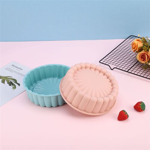 Silicone Sunflower Cake Mold Home Baking Tool Foldable Round