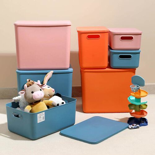 Japanese-style plastic storage box desktop sundries storage