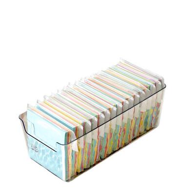 Luxury glacier pattern acrylic transparent desktop organizer