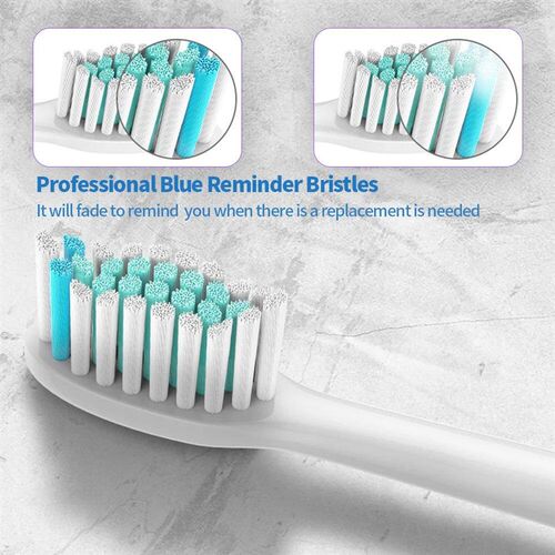 Electric toothbrush head, replaceable sonic electric toothbr