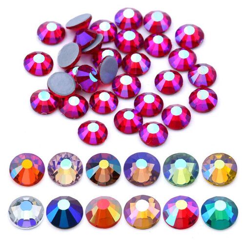 SS6-SS30 Multi-color Crystal AB Hot Fix Rhinestone Crystal S
